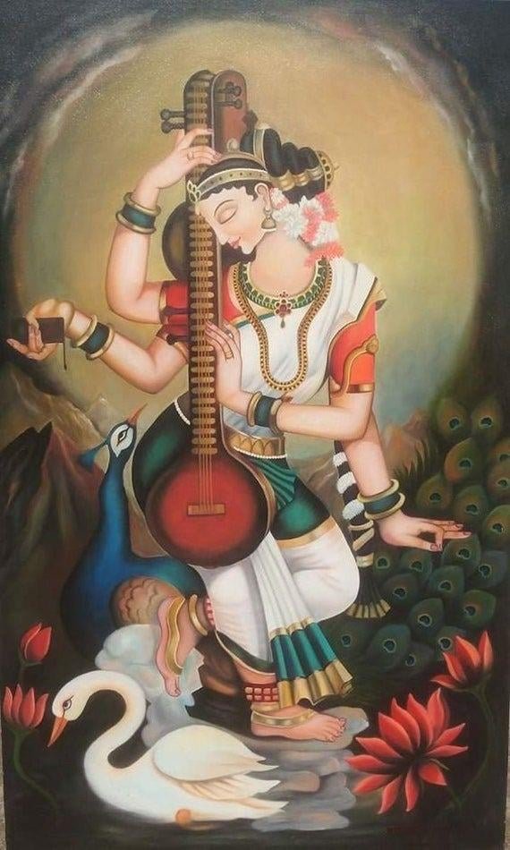 Divine Goddess Saraswati