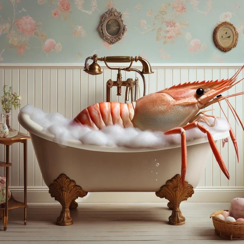 Shrimp in a Tub