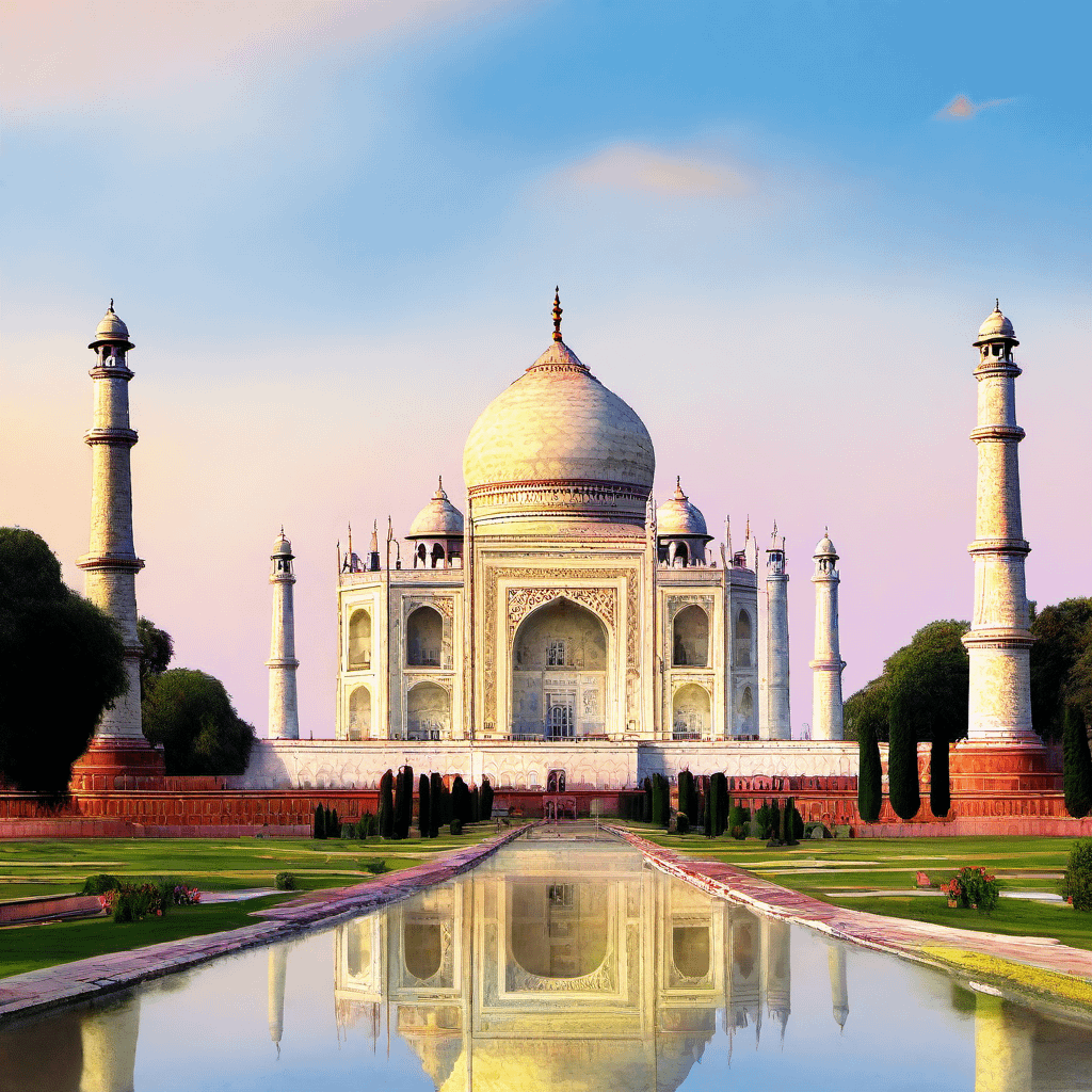 Dream reflection of never-seen Taj Mahal